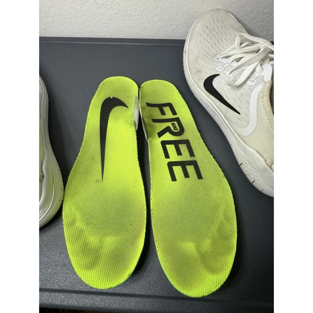 Nike Free RN 2018 Shoes‎ Mens Size 8 White Black Running Sneakers 942836-100